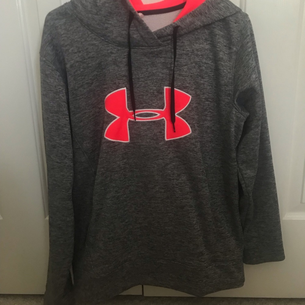 Grey under armor hoodie